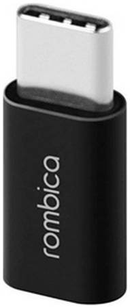 Переходник Rombica micro-USB/Type-C, Black (TC-00011)