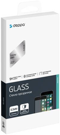 Защитное стекло 3D Deppa Full Glue для Samsung Galaxy A80 (2019), 0.3 мм Black 965844461197637
