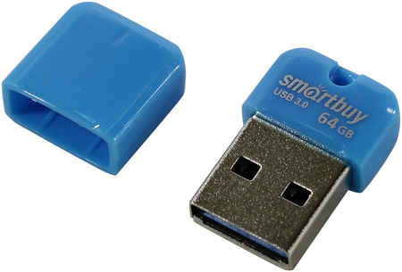 Флешка SmartBuy ART 64ГБ Cyan (SB64GBAB-3) 965844461197894