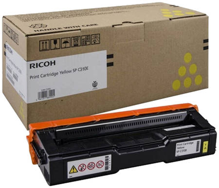 Ricoh Картридж для лазерного принтера SPC310E, желтый, оригинал 407639 965844461197909