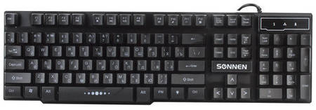 Проводная игровая клавиатура Sonnen KB-7010 Black 965844461278947