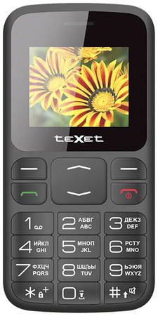 Мобильный телефон teXet TM-B208 Black 965844461493158