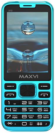 Мобильный телефон Maxvi X10 Aqua Blue 965844461520797