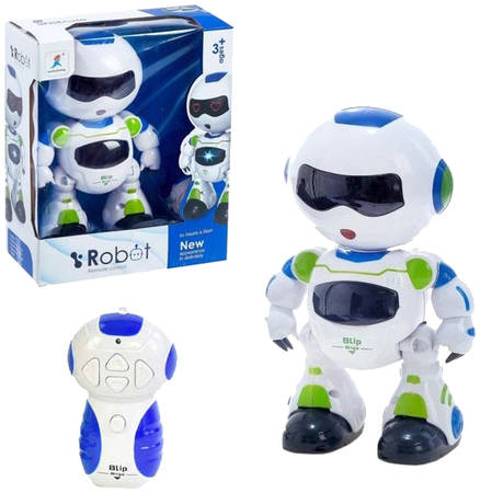 Junfa toys Робот р/у, световые и звуковые эффекты, 26х21,50х10,50 см 965844461653299