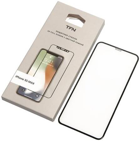 Защитное стекло TFN для Iphone XS Max Black TFN-SP-07-011G3B 965844461704799