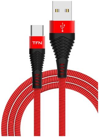 Кабель TFN TypeC forza 1.0m red-Black TFN-CFZUSBCUSB1MRD