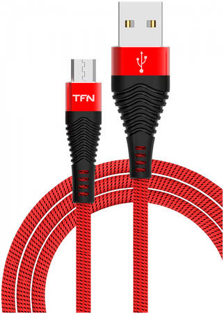 TFN кабель microUSB forza 1.0m red-black TFN-CFZMICUSB1MRD 965844461704868