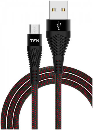 TFN кабель microUSB forza 1.0m black TFN-CFZMICUSB1MBK