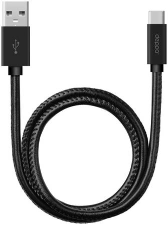 Deppa кабель TypeC кожа 1.2m black DEP-72270 965844461715190