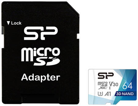 Карта памяти Silicon Power Micro SDXC SP064GBSTXDU3V20AB 64GB