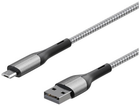 Кабель InterStep MicroUSB/USB2.0 0,6м, Silver (IS-DC-MCUSBNYSL-060B210) 965844461907375
