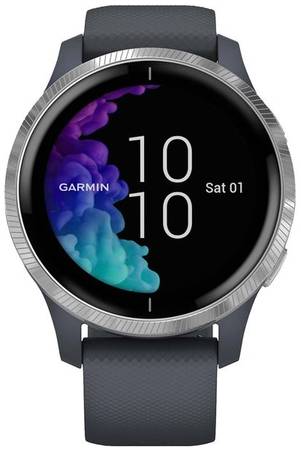 Спортивные наручные часы Garmin Venu Blue Granite/Silver 965844461954077