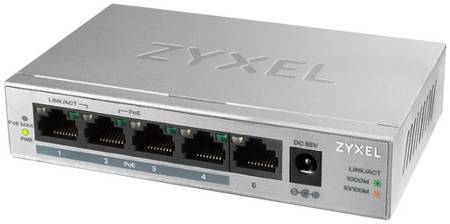 Коммутатор Zyxel GS1005HP-EU0101F Grey 965844462050246