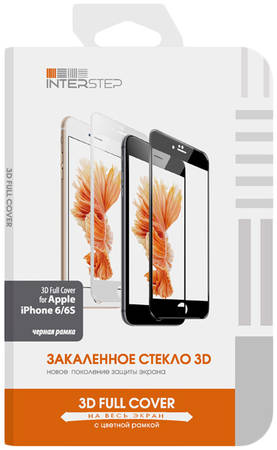 Защитное стекло InterStep для Apple iPhone 6/iPhone 6S Black (IS-TG-IPHO6S3DB-UA3B202) 965844462110392