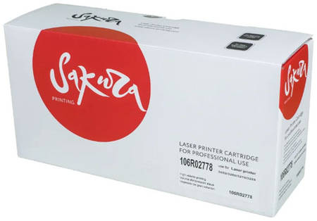 Картридж для лазерного принтера Sakura 106R02778, черный SA106R02778 965844462110446