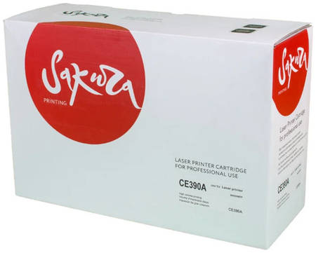 Картридж для лазерного принтера Sakura CE390A, черный SACE390A 965844462110448