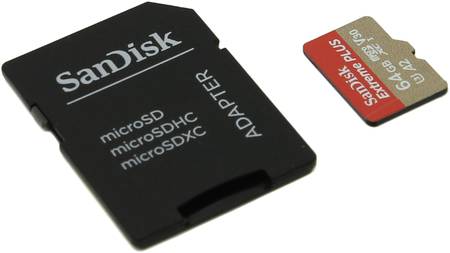 Карта памяти SanDisk Micro SDXC Extreme Plus 64GB 965844462215268