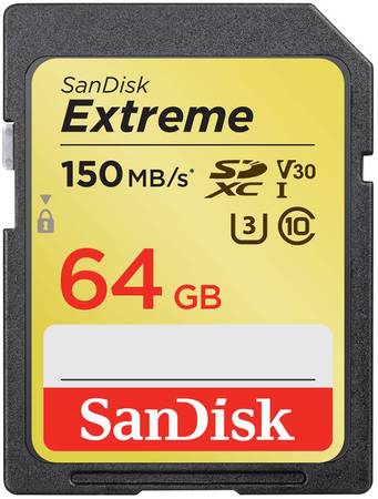 Карта памяти SanDisk SDXC Extreme 64GB
