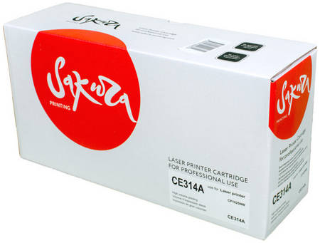 Картридж для лазерного принтера Sakura CE314A, черный SACE314A 965844462314264