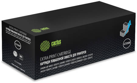 Картридж лазерный Cactus CS-C725X-MPS, черный (CS-C725X-MPS) 965844462317906