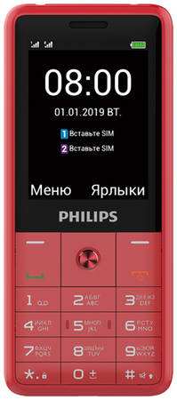 Мобильный телефон Philips Xenium E169 Red