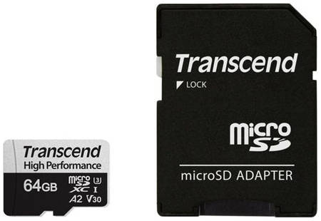 Карта памяти Transcend Micro SDXC High Performance 64GB 330S 965844462338396