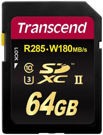 Карта памяти Transcend SDXC Class 10 UHS-II U3 MLC 64GB 700S 965844462338527
