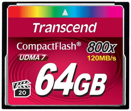 Карта памяти Transcend Compact Flash 64GB TS64GCF800