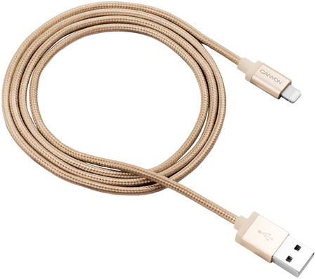 Кабель Canyon CNS-MFIC3GO Lightning 1м Gold Lightning-USB 2,0 MFI 1 м, Gold (CNS-MFIC3GO)
