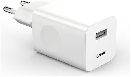 Сетевое зарядное устройство Baseus Charging Quick Charger, 1xUSB, 3 A, white 965844462570023
