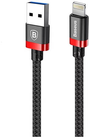 Кабель Baseus Golden Belt Series USB Cable Lightning Black/Red 1.5m