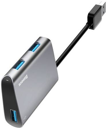 Адаптер Baseus Enjoyment series USB to 3 USB 3.0 HUB Black 965844462570435