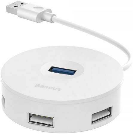 Адаптер Baseus round box USB HUB adapter White 965844462570453
