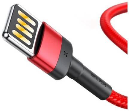 Кабель Baseus Cafule Cable Lightning 1m Red/Black/Red 965844462570631