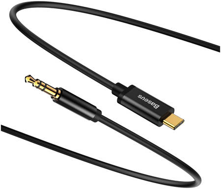 Кабель Baseus Yiven Type-C male To 3.5 male Audio Cable M01 Black 965844462570740