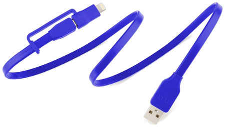 Кабель Tylt Flyp-Duo Reversible USB Charge & Sync Cable 1 м Blue 965844462596649