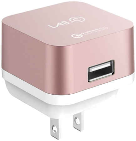 Сетевое зарядное устройство LAB.C X1 1-USB 2.4A розовое золото 965844462596672