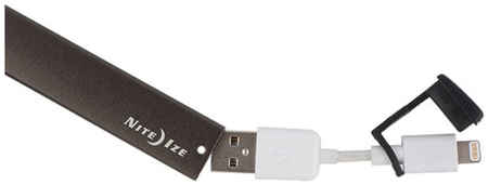 Nite Ize Кабель-брелок NiteIze PowerKey Mini Power Cord Lightning-USB серый