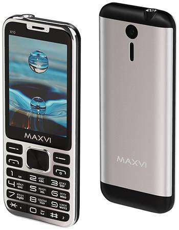 Мобильный телефон Maxvi X10 Metallic Silver 965844462597684