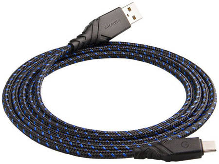 Кабель EnergEA NyloGlitz USB-C — USB-A (2.0) 1.5 м синий