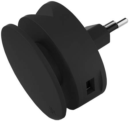 Сетевое зарядное устройство Usbepower AERO Mini, 2 USB, 2,4 A, black 965844462598313
