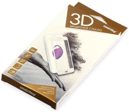 Apple Защитное стекло для смартфона SmartBuy 3D для iPhone 6 Plus/6s Plus/7 Plus/8 Plus Back Wh