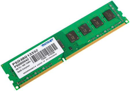 Patriot Memory Оперативная память Patriot 8Gb DDR-III 1333MHz (PSD38G13332) Signature Line 965844462622101