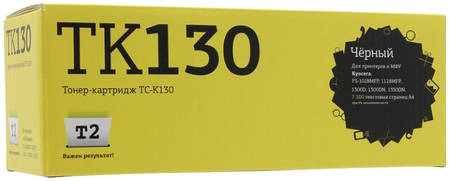 Лазерный картридж T2 TC-K130 (TK-130/TK130/130) для принтеров Kyocera, черный 965844462622879