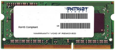 Patriot Memory Оперативная память Patriot 4Gb DDR4 2400MHz SO-DIMM (PSD44G240081S) Signature Line 965844462623250