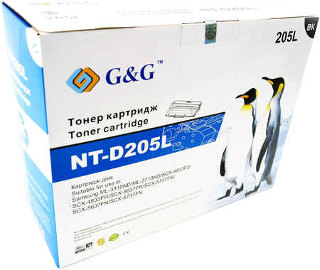Картридж для лазерного принтера G&G NT-D205L, черный 965844462625148