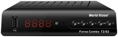 DVB-T2 приставка World Vision Foros Combo Black 965844462625499