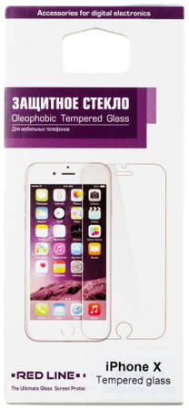 Защитное стекло RED LINE для Apple iPhone X/iPhone XS УТ000012291 965844462627437