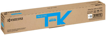 Картридж для лазерного принтера Kyocera TK-8115C, голубой, оригинал 965844462627878