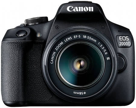 Фотоаппарат зеркальный Canon EOS 2000D 18-55mm III Black EOS 2000D 18-55mm III Kit 965844462630313